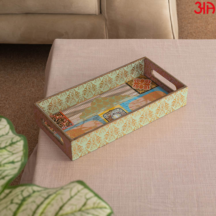 GOLD MDF SERVING TRAY3