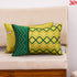 green zig zag 12x18 cushion