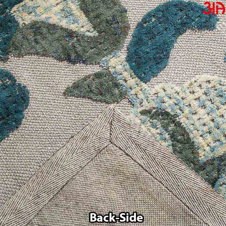 green woolen carpet floral design4