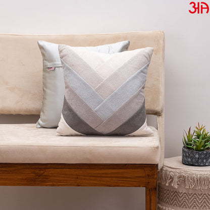 grey v stripe cushion cover2