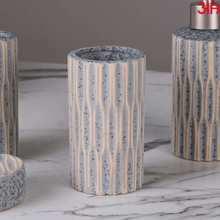 grey wood finish tumbler