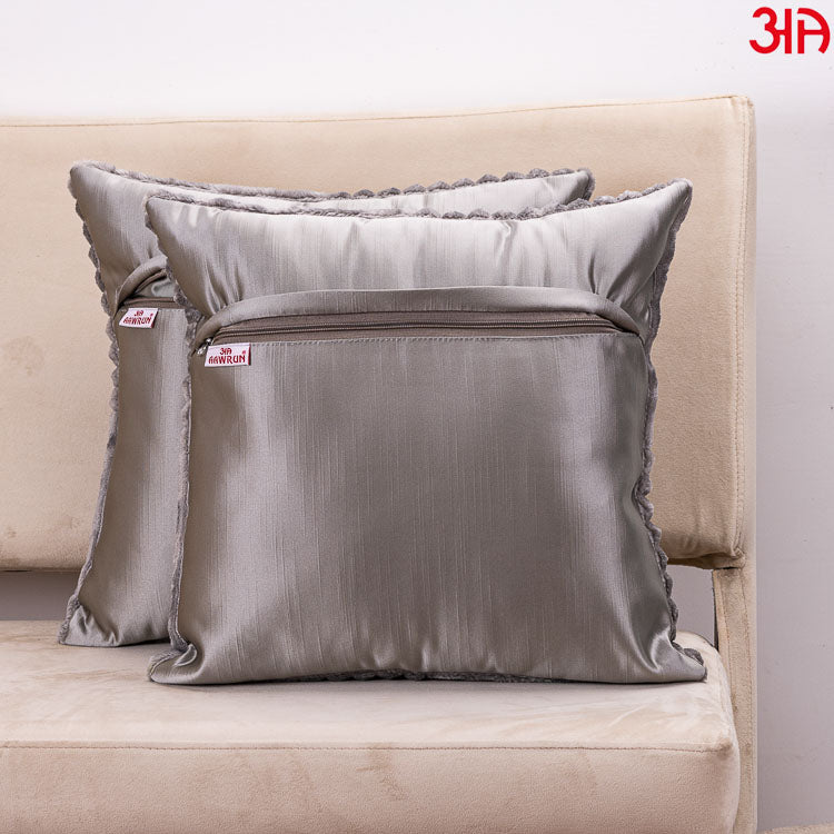 grey fur square cushion4