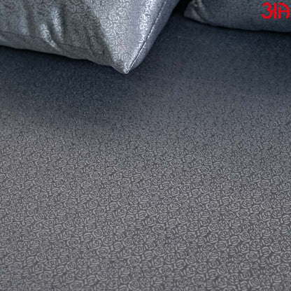 jacquard mix grey bed cover 3