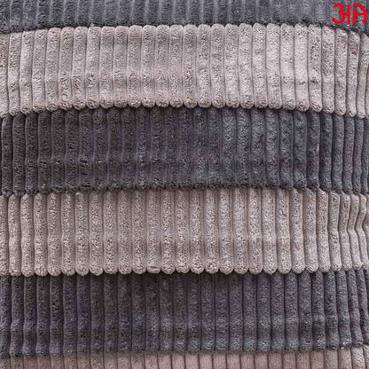 Grey Fur Stripe Cushion3
