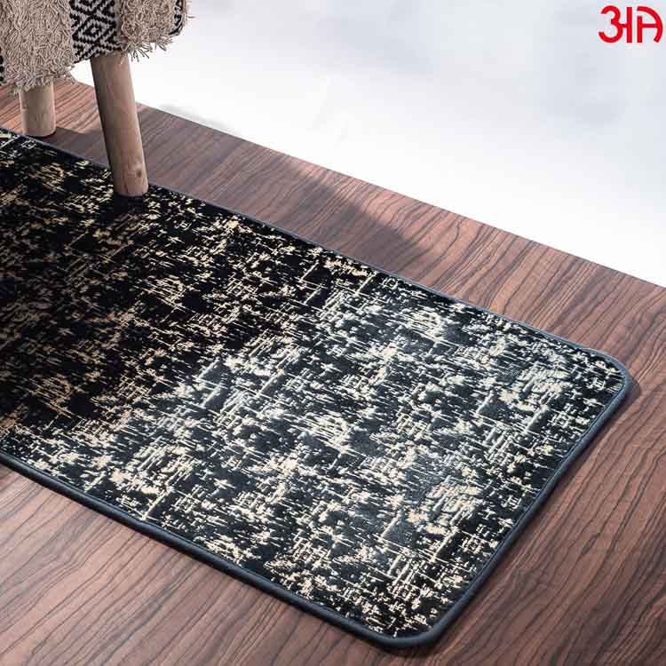 abstract style green grey carpet rug