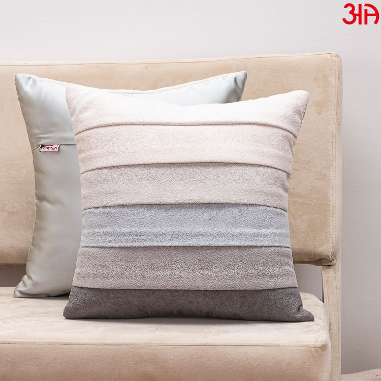 grey h-stripe cushion