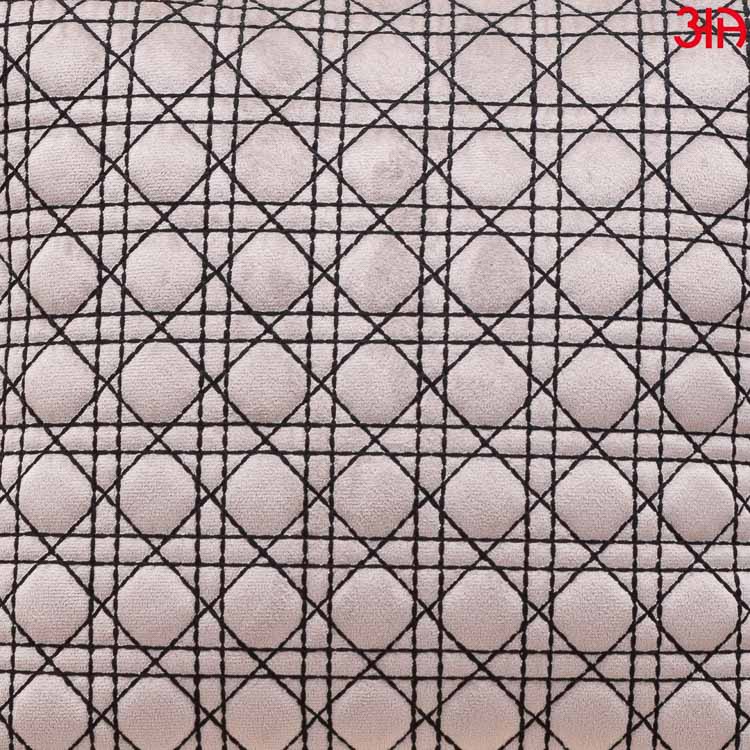 Diagonal Quilted Cushion Grey3
