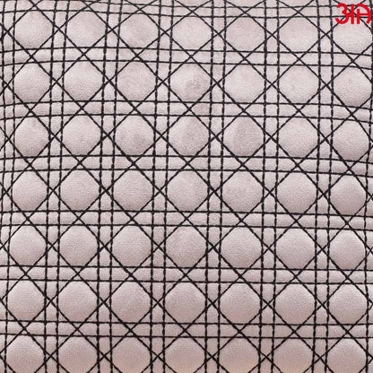 Diagonal Quilted Cushion Grey3