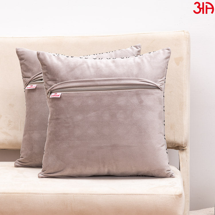 Diagonal Quilted Cushion Grey4