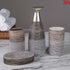 grey stone finish dispenser set