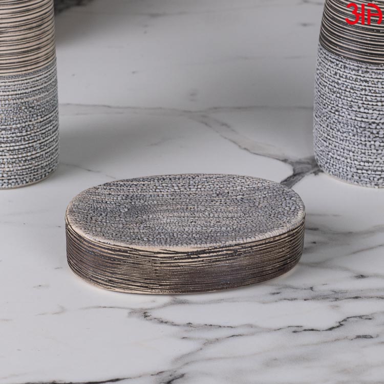 grey stone finish dispenser set3