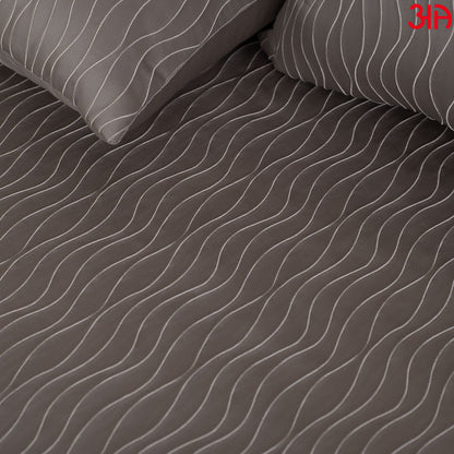 Abstract designer bed cover grey3