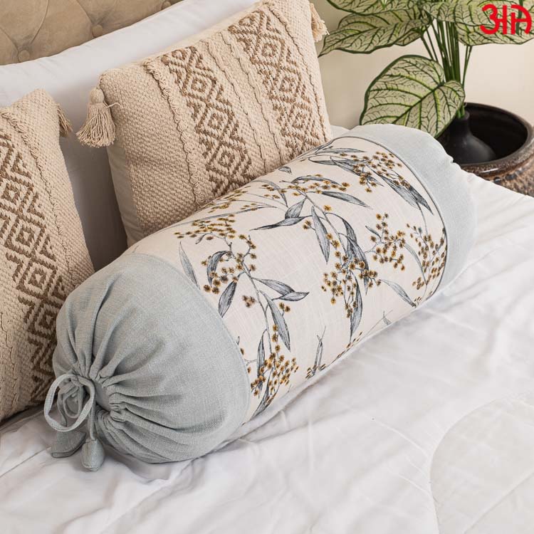 Chic Digital Printed Cotton Bolster Cover (16x32)-Inch