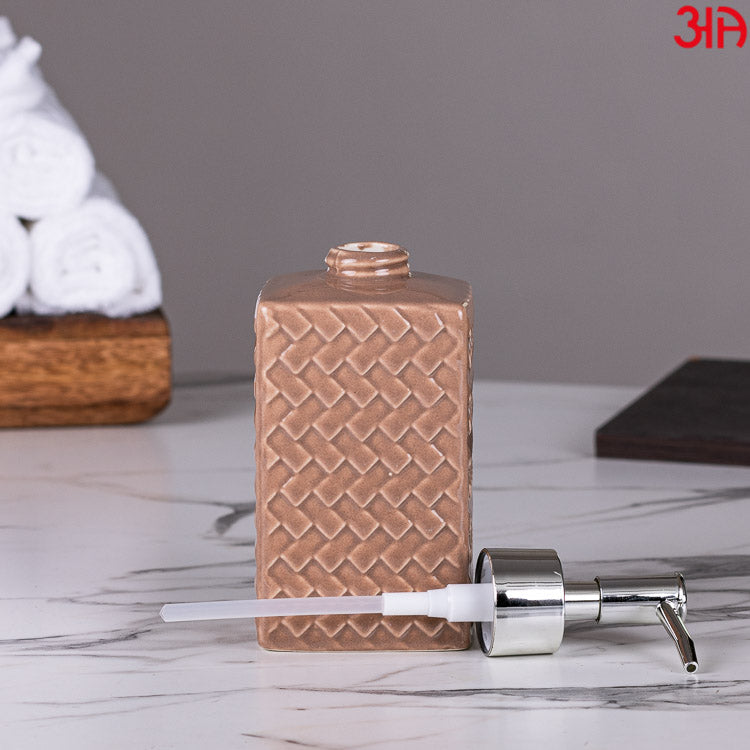 brown ceramic rectangular dispenser4