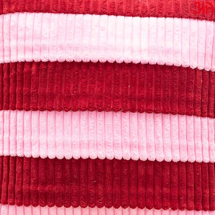 Maroon Pink Fur Stripe Cushion3