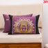 mauve buddha art cushion