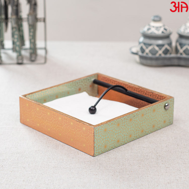 Square MDF Tissue Holder: Stylish Solutions for Every Space (19x19X2) CM