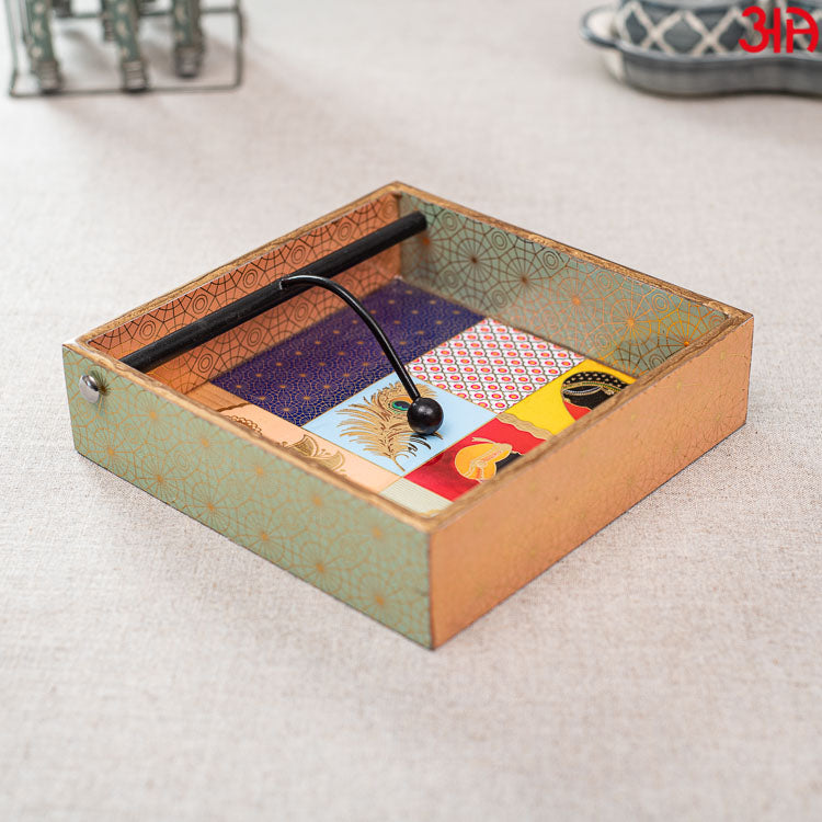 Square MDF Tissue Holder: Stylish Solutions for Every Space (19x19X2) CM