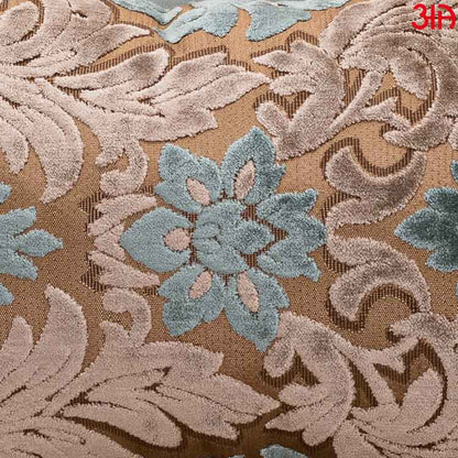 mint floral velvet cushion cover3