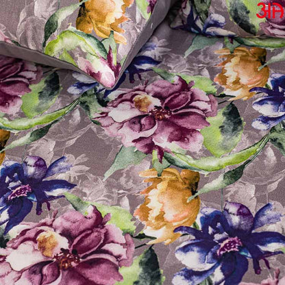multi floral cotton bed cover3