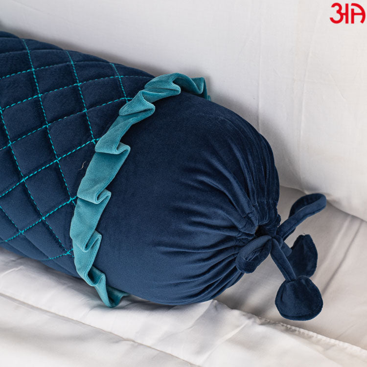Designer Bolster Cover for Home Decor Navy