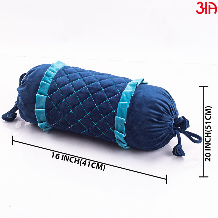 Designer Bolster Cover for Home Decor Navy