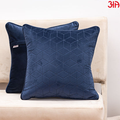 navy blue velvet cushion cover
