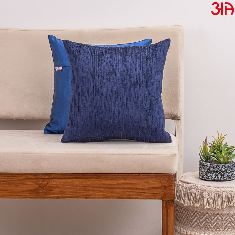 navy textured cushion cover2