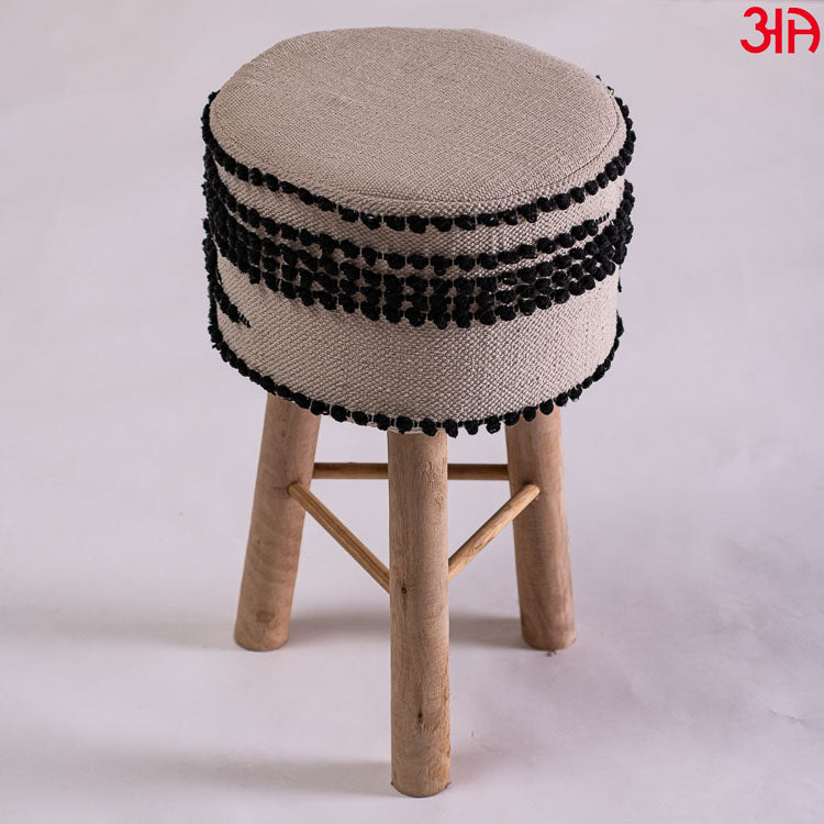 off white black designer stool2