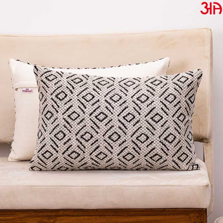off white jute cotton cushions