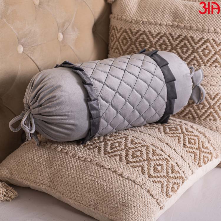 Velvet Bolster Covers for Stylish Bed Decor (16X20)-Inch