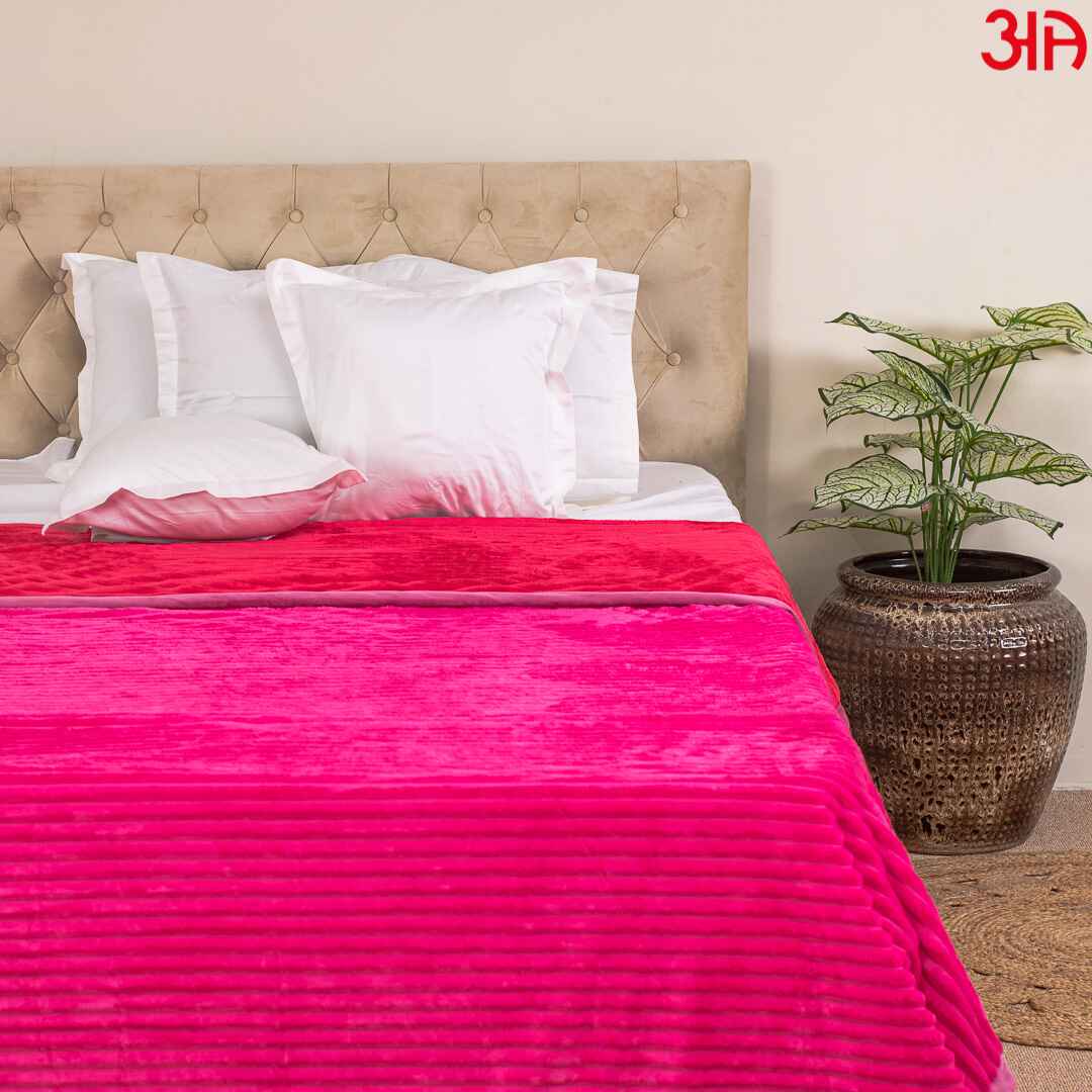 Pink Red AC Comforter