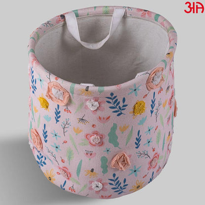 cotton floral storage basket3