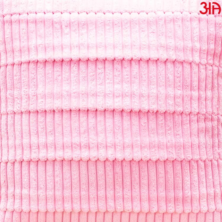 Pink Fur Stripe Cushion3