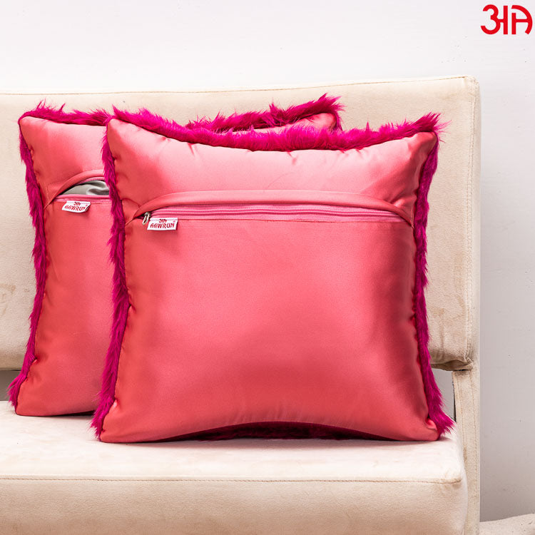 pink furry cushion4