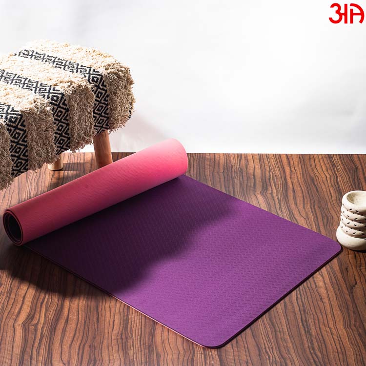 purple deep pink yoga mat