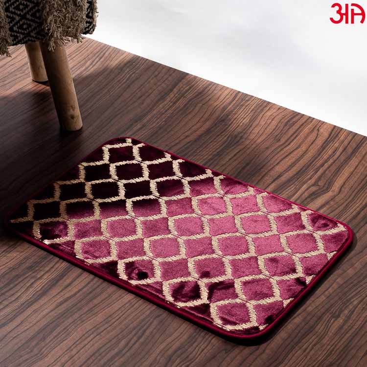 purple gold diamond doormat