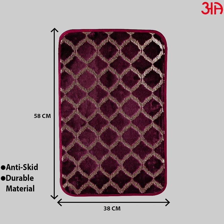 purple gold diamond doormat2