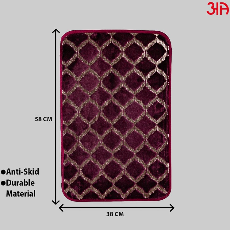 purple gold diamond doormat2