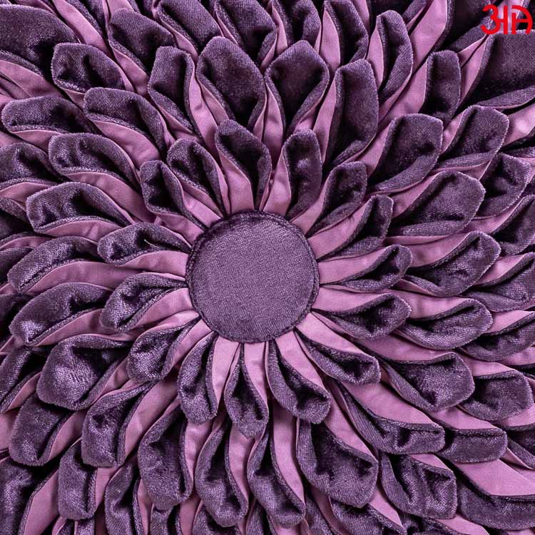 purple sunflower cushion cover3