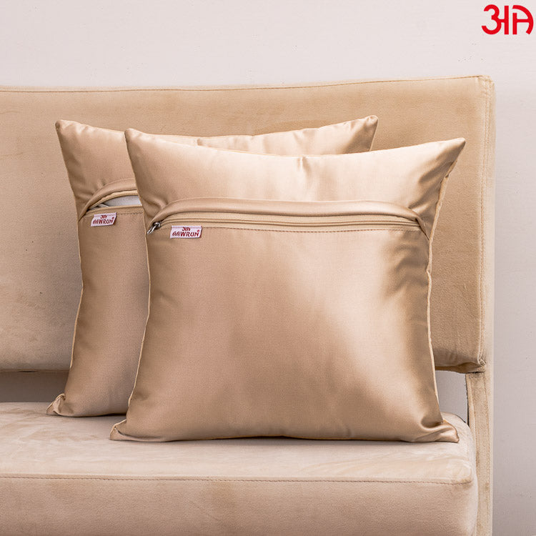 Rangoli Embroidered Cushion Cover Beige4