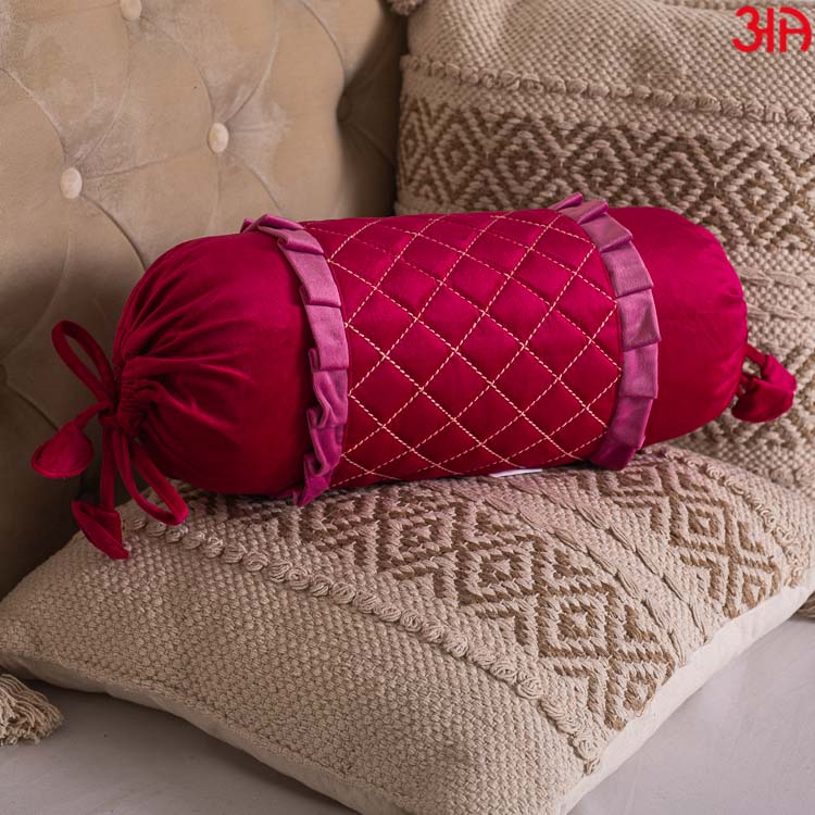 Decorative Bolster Pillow Cover for Cozy Bed Room (16x20)-Inch