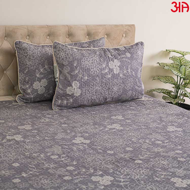grey reversible bed cover3