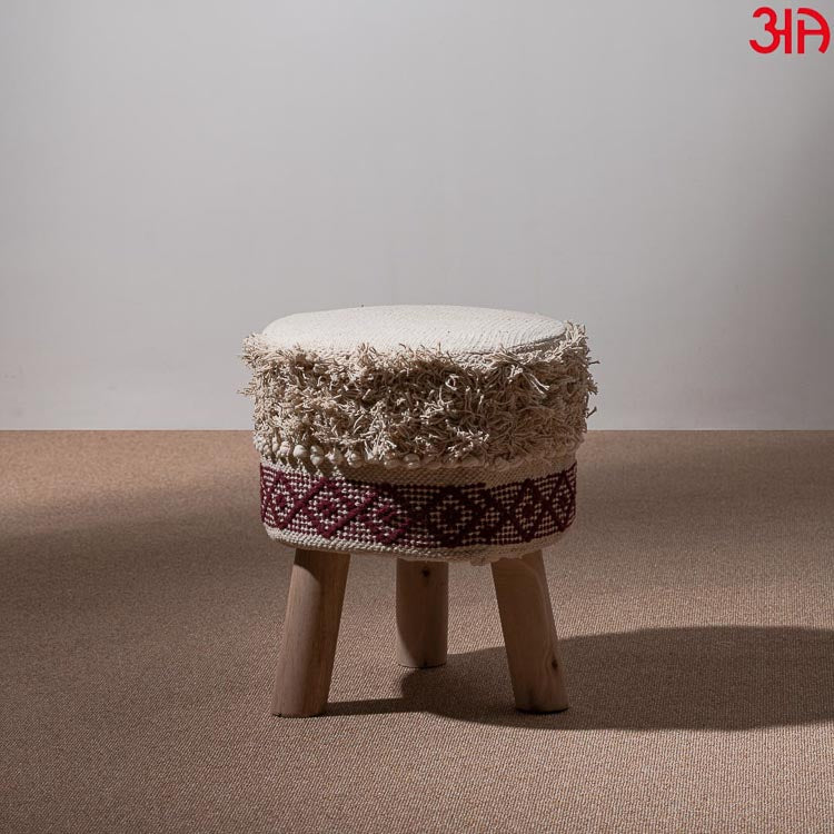 designer stool maroon for women dressing