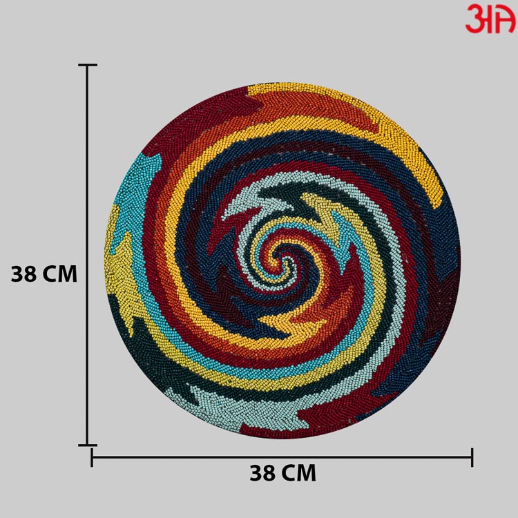 round colorful jacquard table mat4