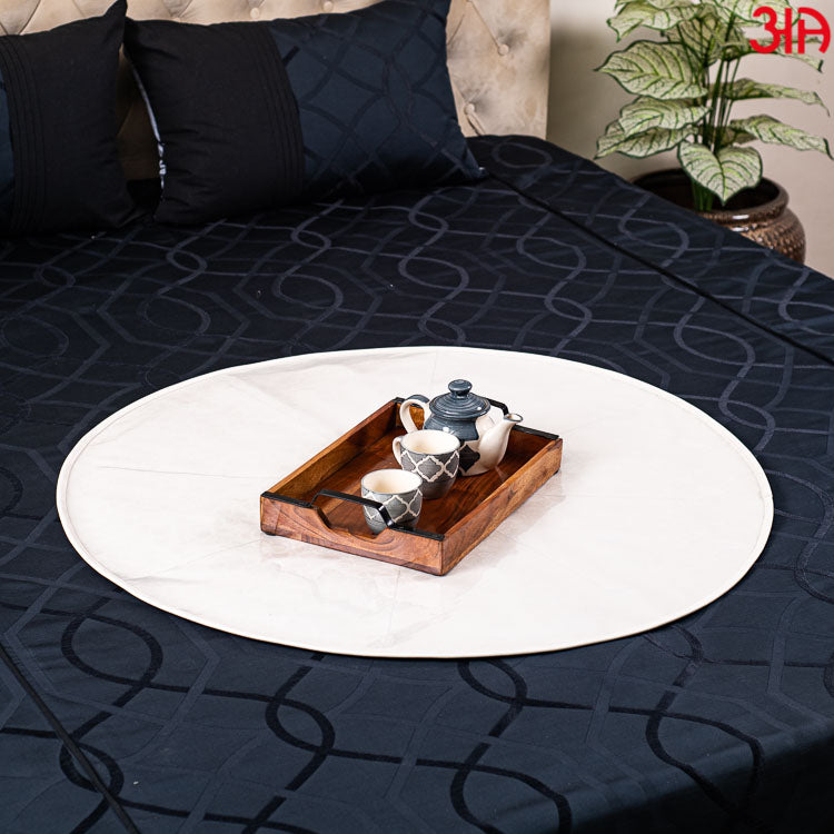 round bed mat for living