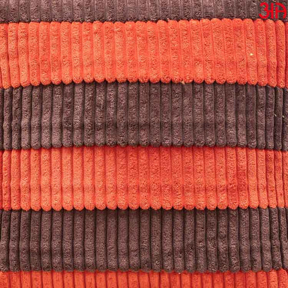 Rust Fur Stripe Cushion3