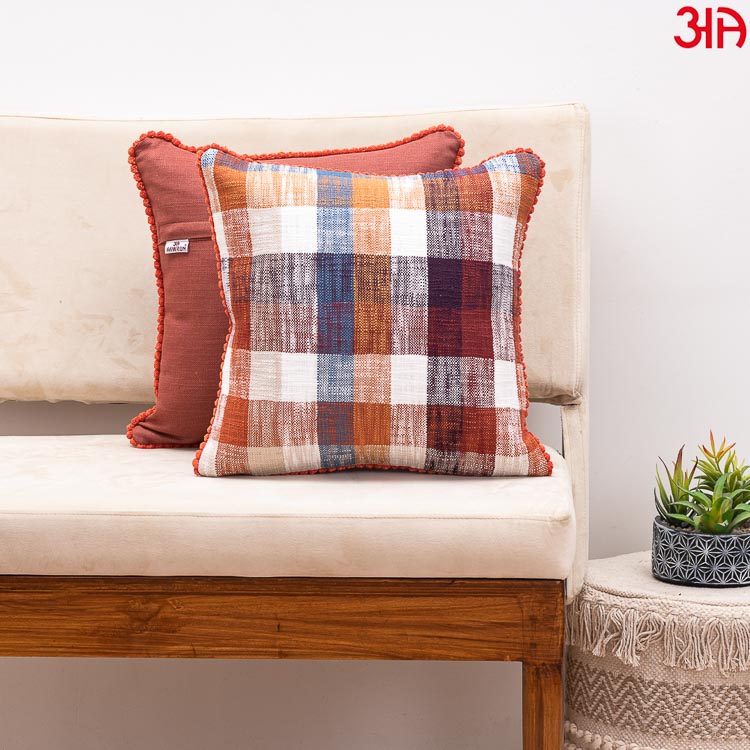 rust check cotton cushion