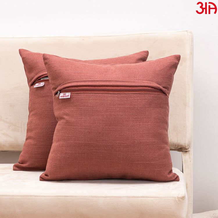 rust cotton jute cushion cover4