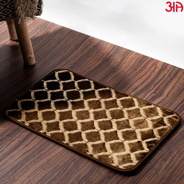 rust gold diamond doormat